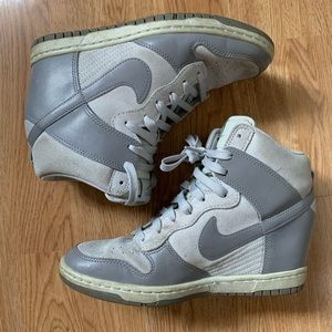 nike fast love sky high wedge sneakers